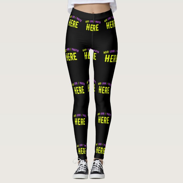 LEGGINGS PERSONALIZABLE MODERNO ESTILO NEGRO VERIFICADO MAR (Anverso)
