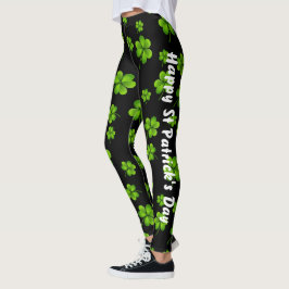 Leggings Personalizable St. Patrick's Day Shamrock