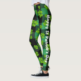 Leggings Personalizable St. Patrick's Day Shamrock