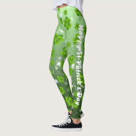 Leggings Personalizable St. Patrick's Day Shamrock