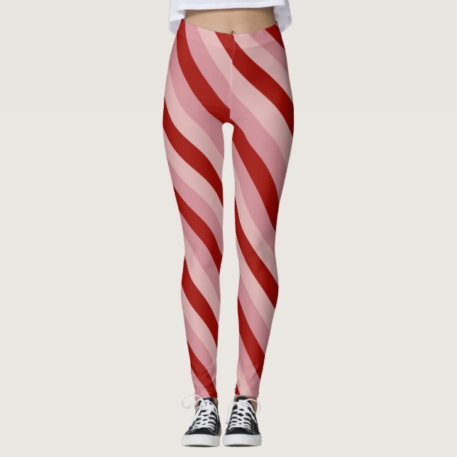Leggings Personalizable Valentine Stripes (Anverso)