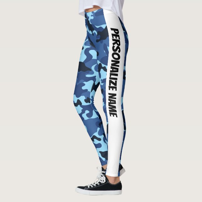 Leggings PERSONALIZACIÓN DE Camuflaje Azul Guay (Izquierda)