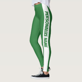 Leggings PERSONALIZACIÓN de la acuarela verde natural