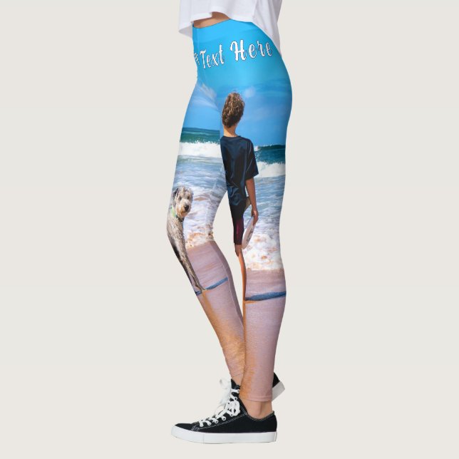 Leggings Personalización de la imagen con texto Personaliza (Izquierda)