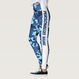 Leggings PERSONALIZACIÓN del camuflaje azul