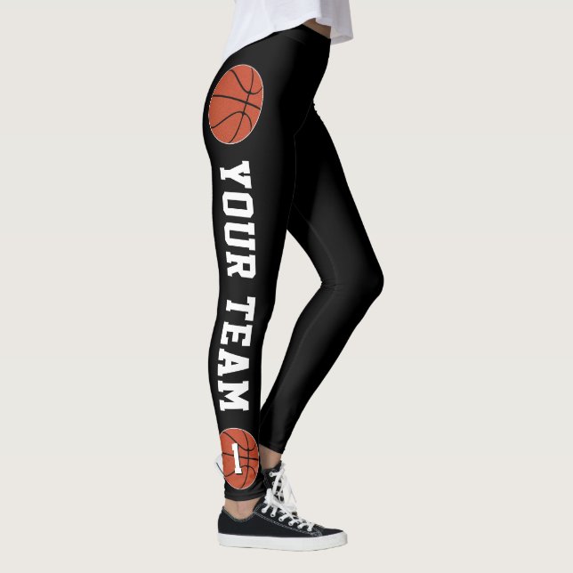 Leggings Personalizado Baloncesto nombre equipo y número de (Derecha)