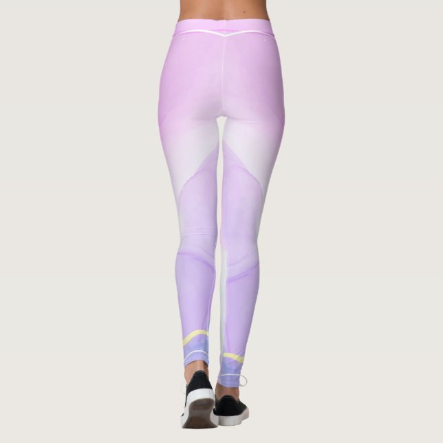 Leggings Personalizado Branded Brown Scottish Tartan Plaid  (Reverso)