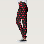 Leggings Personalizado Colores de piernas con puntos<br><div class="desc">Piernas negras con puntos rojos - Elige tu balcón favorito y colores de puntos !</div>