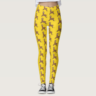 Leggings Personalizado de alpaca marrón feliz
