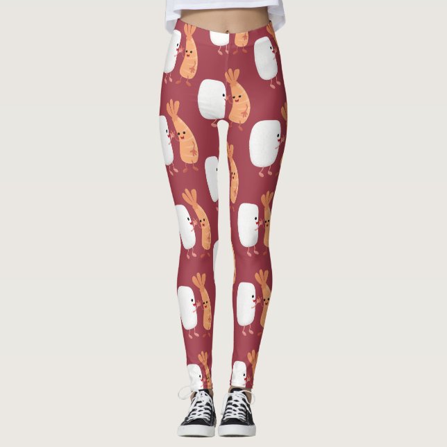 Leggings Personalizado de amigos de la pradera de arroz dul (Anverso)