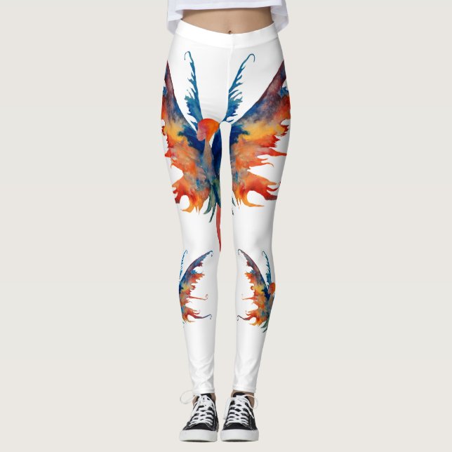 Leggings Personalizado de arte de acuarela de hadas (Anverso)