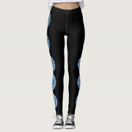 Leggings Personalizado de baloncesto azul de Carolina Clara