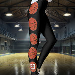 Leggings Personalizado de Baloncesto Equipo Deportivo de Je<br><div class="desc">Leyendas del equipo deportivo del jugador de baloncesto Personalizado Jersey Number: Super lindo y de personalizable para jugadores de baloncesto, con una caja de texto personalizado donde puedes escribir tu propio número jersey. Simplemente haga clic en "Personalizar esta plantilla" y escriba su propio número o cualquier otro texto (iniciales, letras...</div>