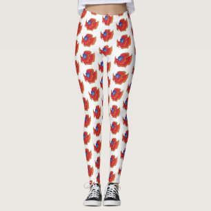 Leggings Personalizado de betas de pescado de los cimbros