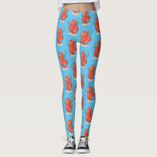 Leggings Personalizado de caballitos de mar de pepino