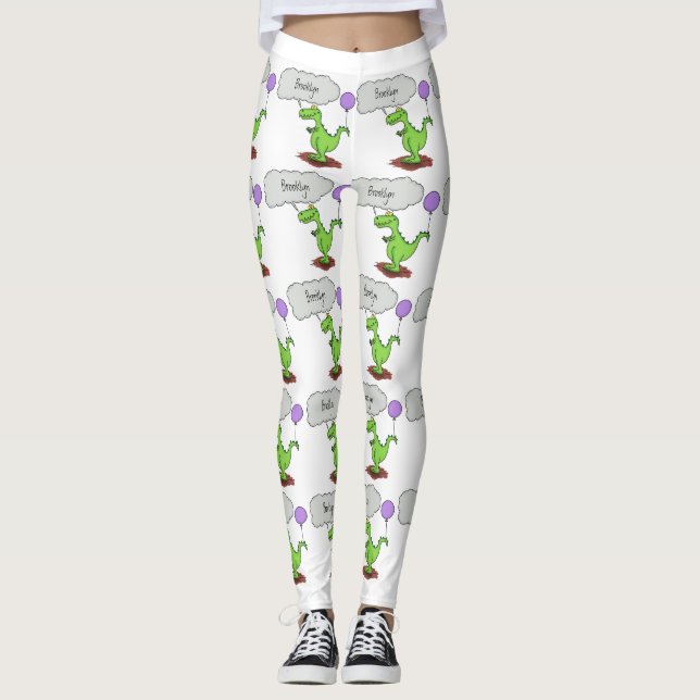 Leggings Personalizado de dragón divertido y suave que resp (Anverso)