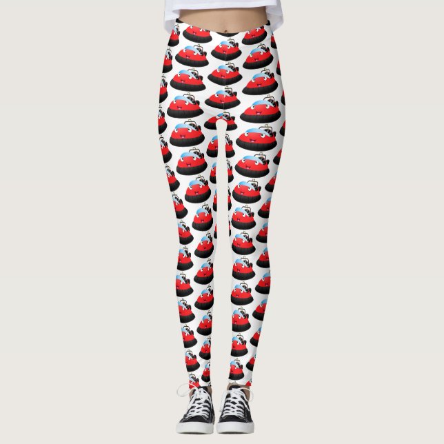 Leggings Personalizado de jornalero alegre rojo (Anverso)