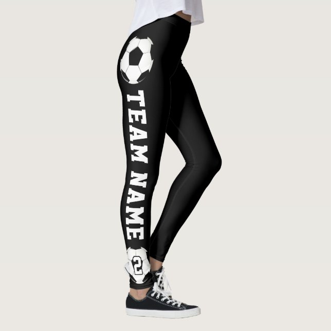 Leggings Personalizado de jugador de fútbol nombre de equip (Derecha)