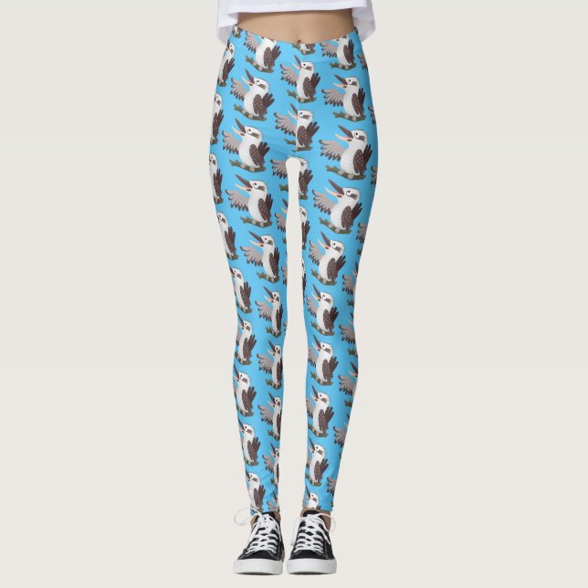 Leggings Personalizado de kookaburra gracioso (Anverso)