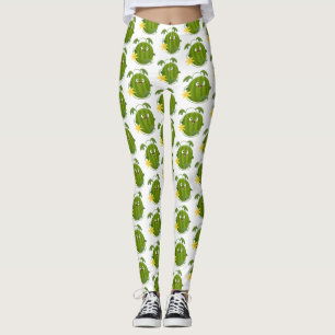 Leggings Personalizado de la sandía sonriente alegre