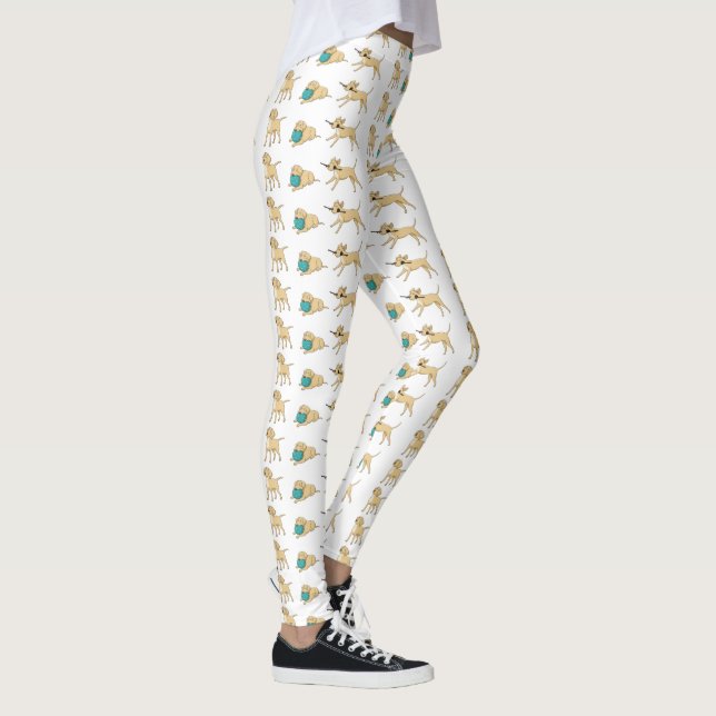 Leggings personalizado de laboratorio amarillo 2 (Derecha)