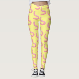 Leggings Personalizado de lombrices de tierra rosa y alegre