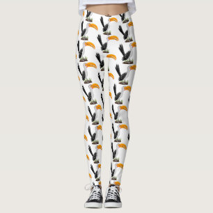 Leggings Personalizado de pájaro safari de buey amarillo di