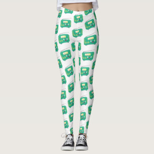 Leggings Personalizado de radio retro alegre y gracioso