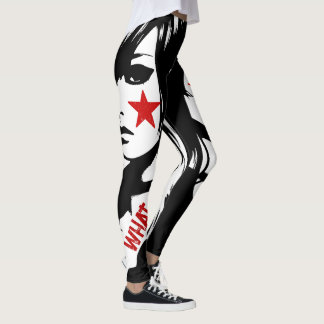 Leggings Personalizado de rock de punk cita graffiti de art