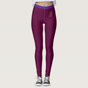 Leggings Personalizado de textura de línea rosada púrpura d