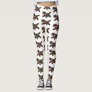 Leggings Personalizado de un animal lobverino hambriento