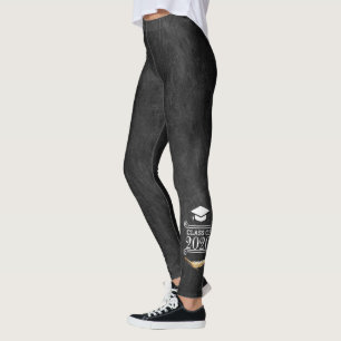 Leggings Personalizado del campeonato de graduación Retro C
