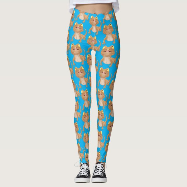 Leggings Personalizado del lagarto de dragón barbudo (Anverso)