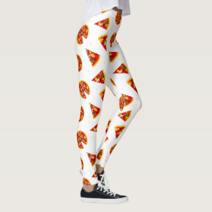 Leggings Personalizado del patrón de pizza