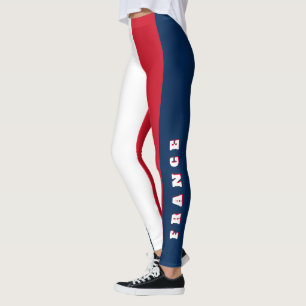 Leggings Personalizado Francia Imprimir   Bandera francesa 
