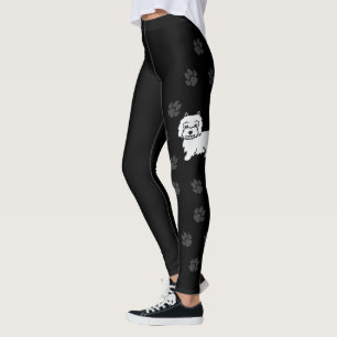 Leggings Personalizado lindo Raza Westie Raza Perro con Pap
