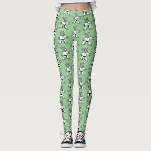 Leggings Personalizado lindo rhino kung fu personalizado