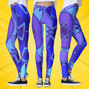 Leggings Personalizado Mandala Azul y Púrpura