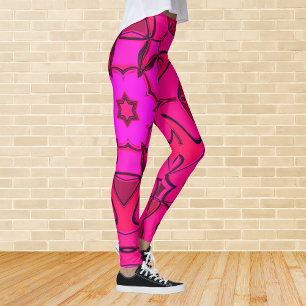 Leggings Personalizado Mandala Flor Rosa
