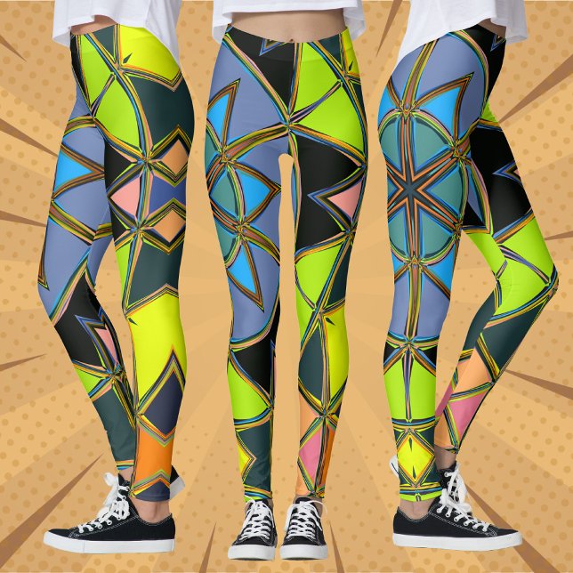 Leggings Personalizado Mandala Green Blue y Naranja (Subido por el creador)