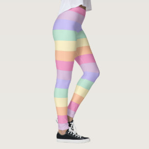 Leggings Personalizado Mujeres moradas de color azul amaril