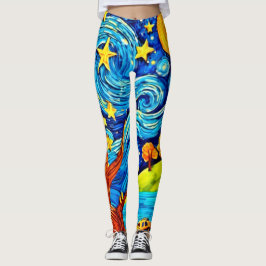 Leggings Personalizado nocturno estrellado: El arte inspira