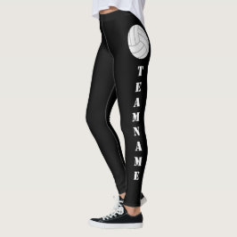 Leggings PERSONALIZADO Nombre de equipo Leyenda de voleibol