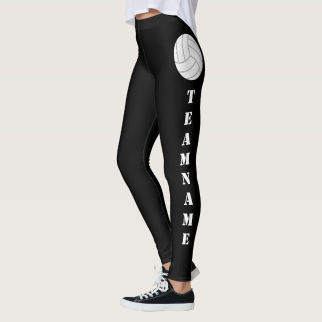 Leggings PERSONALIZADO Nombre de equipo Leyenda de voleibol (Izquierda)