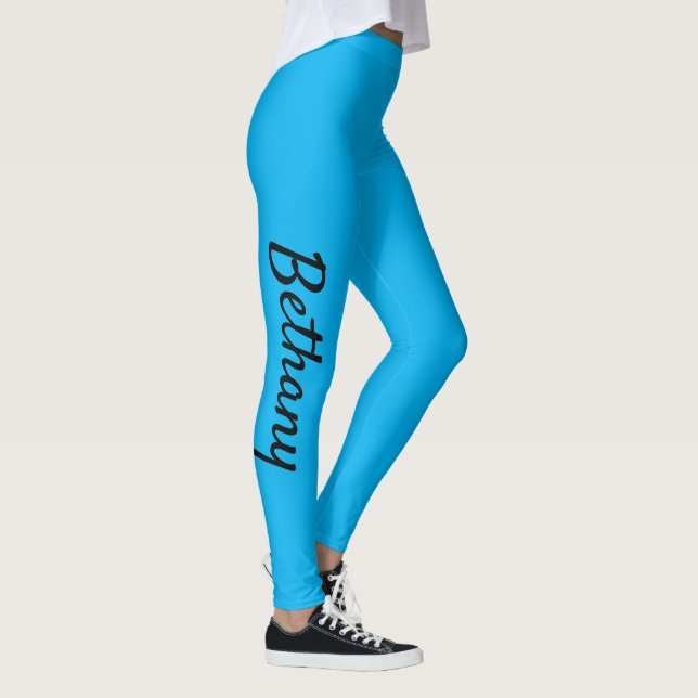 Leggings Personalizado personalizado de Aqua XS (0-2) a XL  (Derecha)