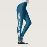 Leggings Personalizado personalizado hecho<br><div class="desc">Leyes de fabricación Personalizado fáciles de personalizar de Ricaso - añade tu propio texto - cambia el color de fondo y el color y fuente del texto haciendo clic en el personalizar</div>