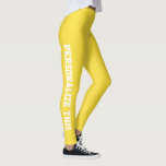 Leggings Personalizado personalizado hecho<br><div class="desc">Leyes de fabricación Personalizado fáciles de personalizar de Ricaso - añade tu propio texto - cambia el color de fondo y el color y fuente del texto haciendo clic en el personalizar</div>