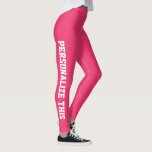 Leggings Personalizado personalizado hecho<br><div class="desc">Leyes de fabricación Personalizado fáciles de personalizar de Ricaso - añade tu propio texto - cambia el color de fondo y el color y fuente del texto haciendo clic en el personalizar</div>
