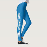 Leggings Personalizado personalizado hecho<br><div class="desc">Leyes de fabricación Personalizado fáciles de personalizar de Ricaso - añade tu propio texto - cambia el color de fondo y el color y fuente del texto haciendo clic en el personalizar</div>