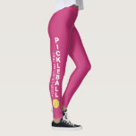 Leggings Personalizado Pickleball Club Team Your Text Fun S<br><div class="desc">Juega a pickelball con estilo con estas impresionantes leggings que incluyen la palabra pickleball a ambos lados y tu texto personalizado. Agregue el nombre del club, el nombre del equipo o cualquier palabra personalizado. Cambie fácilmente el color de fondo haciendo clic en personalizar/personalización y desplácese hasta el selector de color....</div>